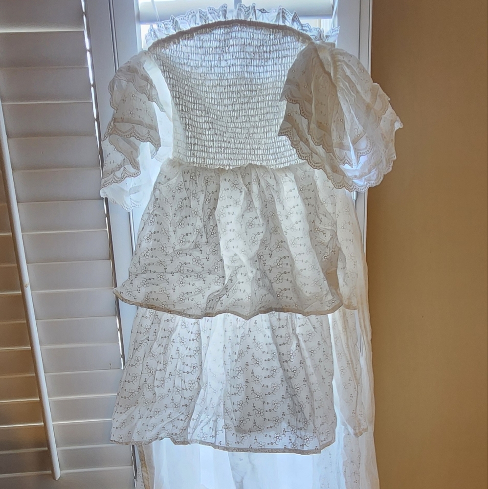 Ethereal White Lace Dress
